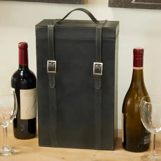 Blue Modern Wine Holder, 9" x 5" x 16" {8}