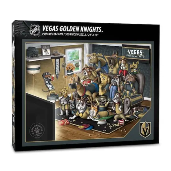 NHL Purebred Fans A Real Nailbiter 500 Piece Puzzle Vegas Golden Knights {1}