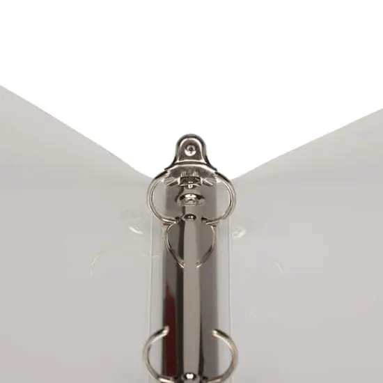 JAM Paper 0.75" Glass Twill Plastic 3-Ring Binder Clear {5}