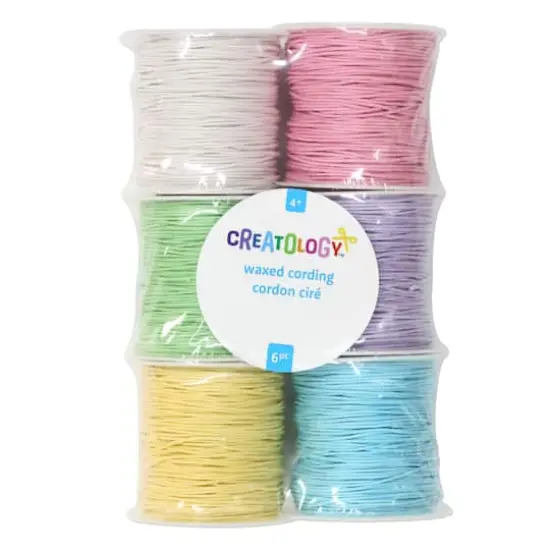 1mm Pastel Waxed Cording Pack by Creatology&trade; {1}