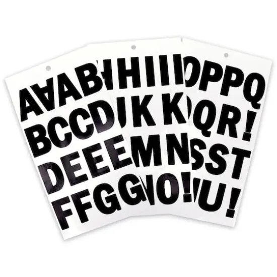 Black Vinyl Alphabet Sticker Sheets by Recollections&trade; {1}