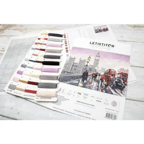LetiStitch Westminster Bridge Counted Cross Stitch Kit {13}