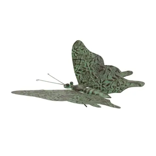 12.5" Iron Metal Butterfly Garden Accent {1}