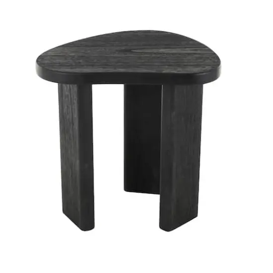 20" Black Handmade Heart Inspired Side End Accent Table {7}