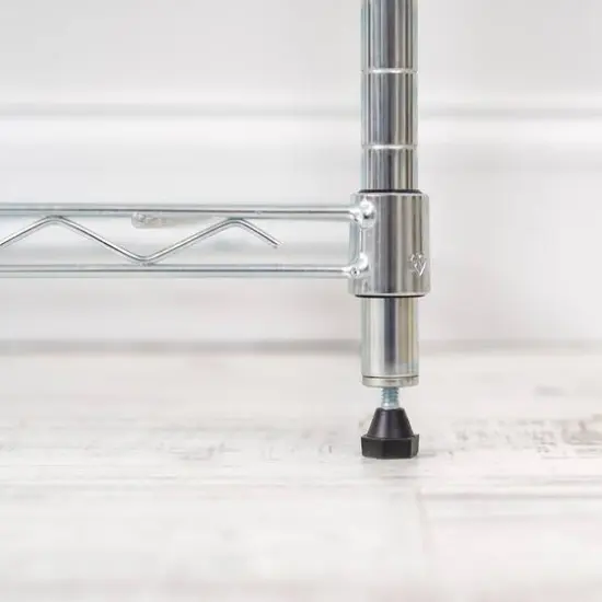 Iris&reg; 71" Silver 5-Tier Wire Rack Shelf {7}