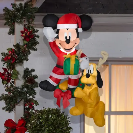 5ft. Airblown&reg; Inflatable Disney Hanging Mickey & Pluto {3}