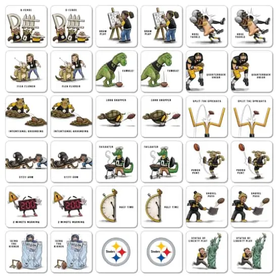 NFL Memory Match Game Pittsburgh Steelers {4}