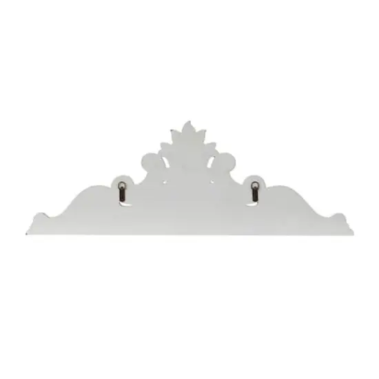 White Wood French Country Carved Wall Decor 14" x 39" x 3" {6}