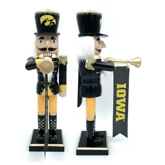 14" College Bugler Nutcracker Iowa {1}