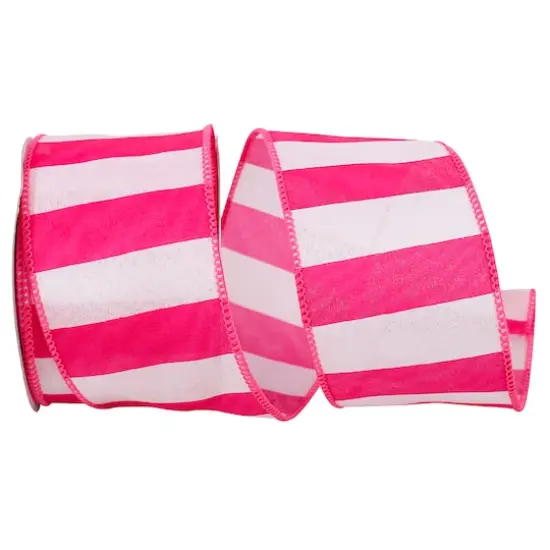 JAM Paper 2.5" x 10yd. Wired Cabana Stripe Bright Ribbon {1}