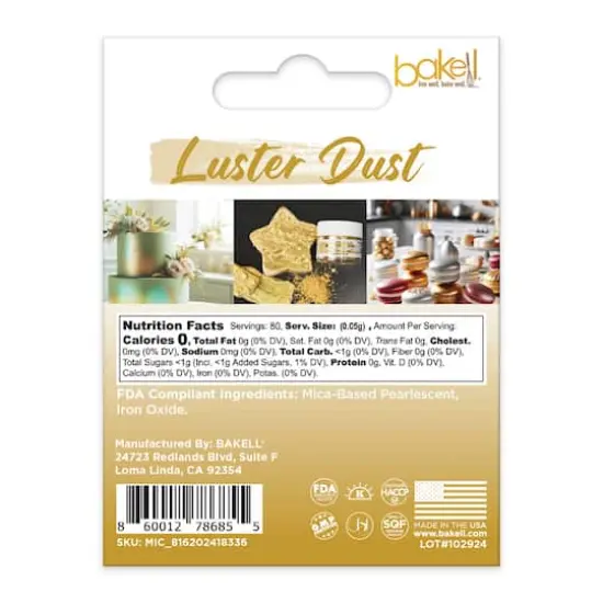 Bakell&reg; Edible Luster Dust Super Gold {6}