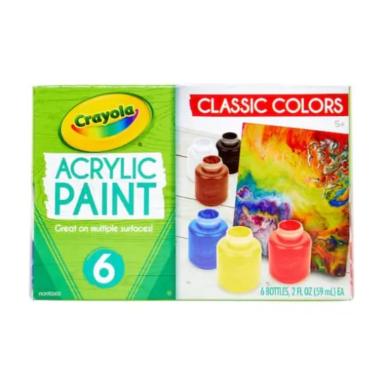 Crayola&reg; Acrylic Paint, 6ct. {1}