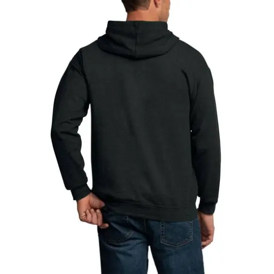Fruit of the Loom Eversoft Fleece Full Zip HoodieBlack Heather {6}