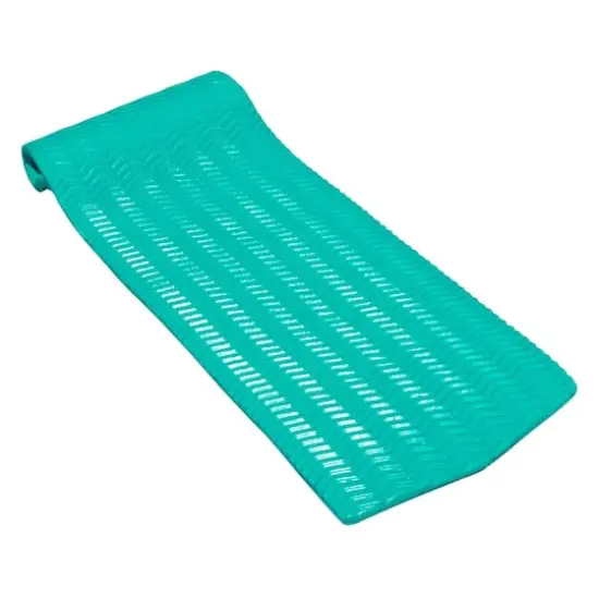 Swimline SofSkin 74" Teal Extra Thick Rippled Floating Pool Mattress {1}
