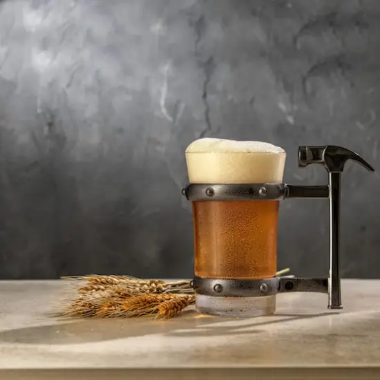 JoyJolt&reg; Tools Collection 17oz. Hammer Handle Single Beer Mug {3}