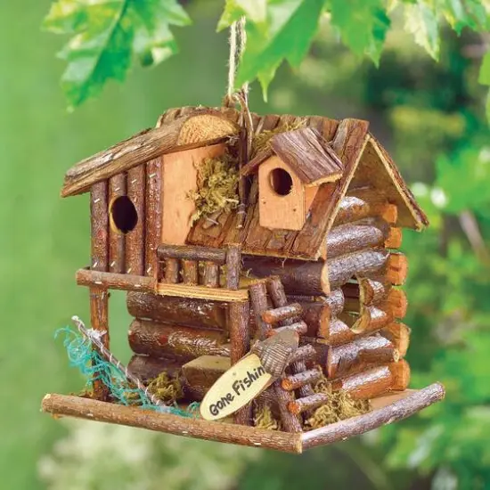8.25" Gone Fishin&rsquo; Birdhouse {4}
