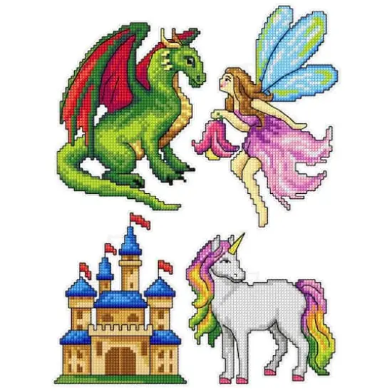 Crafting Spark Magic Heroes Plastic Canvas Counted Cross Stitch Kit {1}