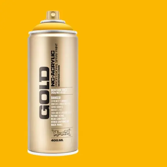 Montana&trade; Gold Acrylic Professional Spray Paint G1220 Yellow Cab {6}