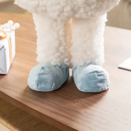 Glitzhome&reg; 22"H Christmas Fabric Standing Yeti {7}