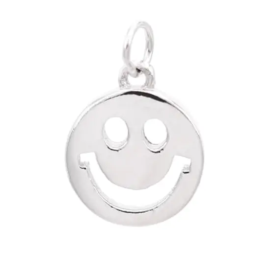 Sterling Silver Smile Icon Charm by Bead Landing&trade; {1}