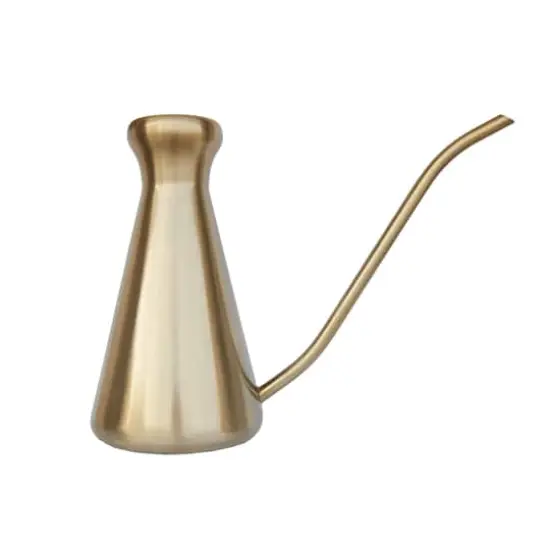 Hello Honey&reg; 11" Brass Finish Stainless Steel Watering Can {5}