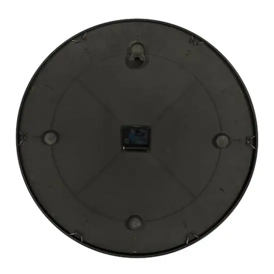 CosmoLiving by Cosmopolitan White Glass Contemporary Wall Clock, 20" x 20" x 2" {3}