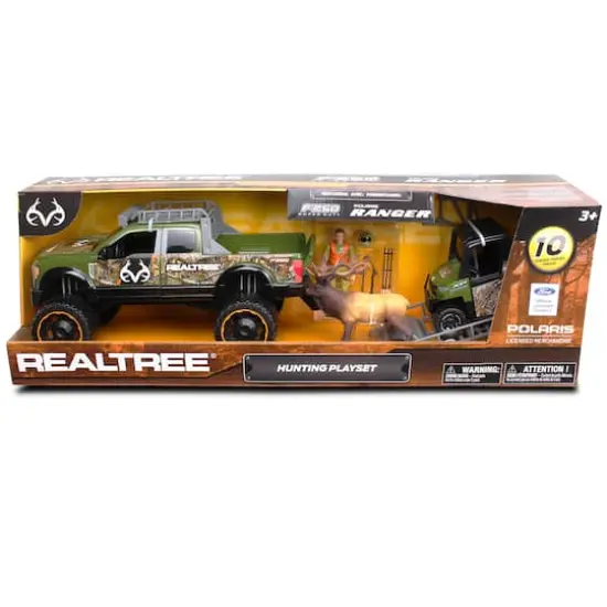 NKOK RealTree® Ford Super Duty® F250® 1:18 Scale 10 Piece Elk Hunting Playset {3}