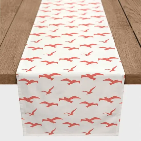 Seagulls Table Runner White/Coral {4}