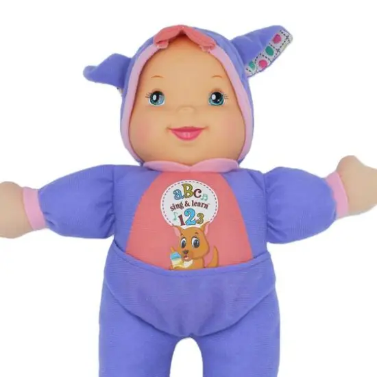 Goldberger Baby's First&reg; Sing & Learn&trade; Baby Doll with Purple Kangaroo Outfit {3}