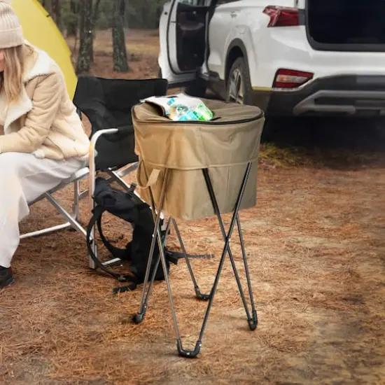 Household Essentials 2.75ft. Olive Green Thermal Standing Cooler with Travel Bag {3}