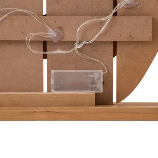 Glitzhome&reg; 30" Lighted Wooden Pumpkin Porch D&eacute;cor {9}