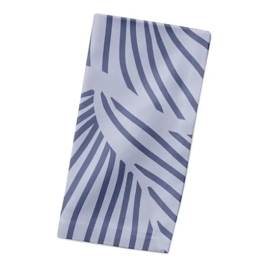 Blue Fronds 10" x 10" Cotton Twill Napkin {3}