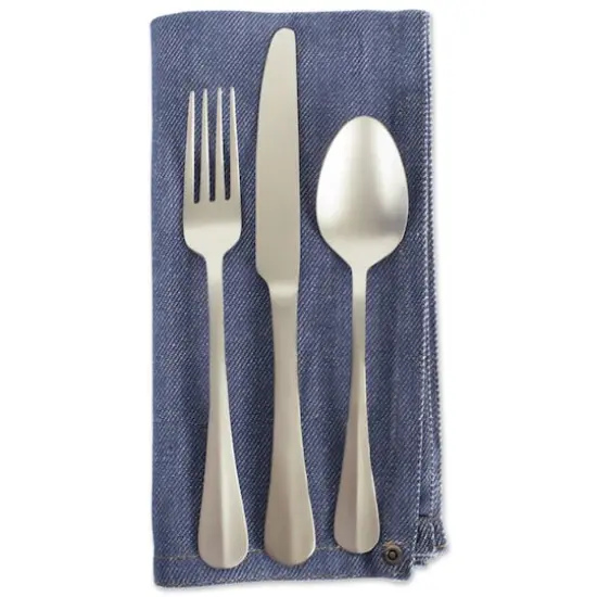 DII&reg; Embroidered Denim Cloth Dinner Napkins, 6ct. {3}