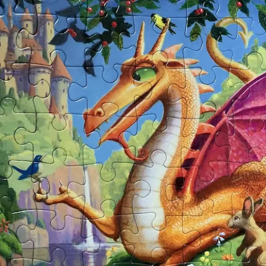 eeBoo Dragon 64 Piece Jigsaw Puzzle {6}