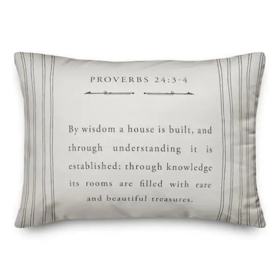 Proverbs 24 14" x 20" Throw Pillow {1}