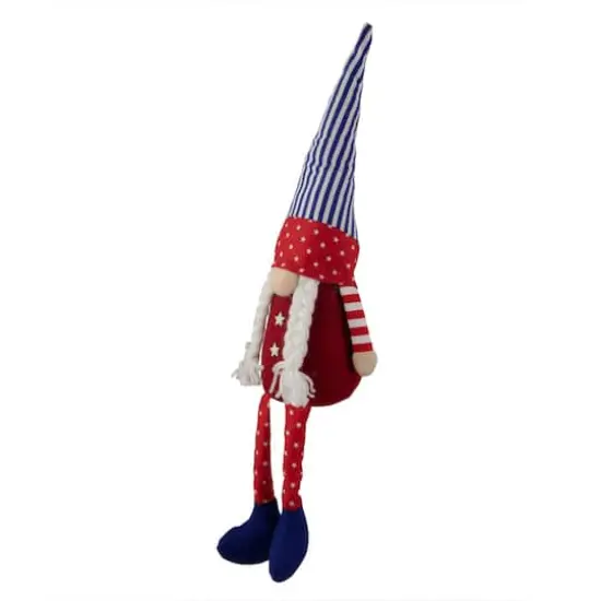17.7" Sitting Patriotic Girl 4th of July Gnome {5}