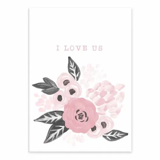 I Love Us Tabletop Canvas {1}