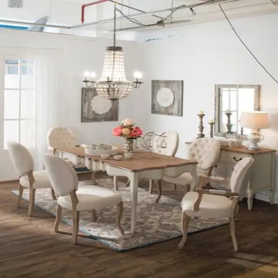 Hello Honey® 36" Multicolor Metal and Draped Wood Bead Chandelier {7}