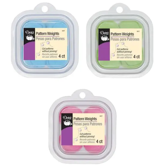 Dritz&reg; Assorted Color Pattern Weights, 3ct. {1}