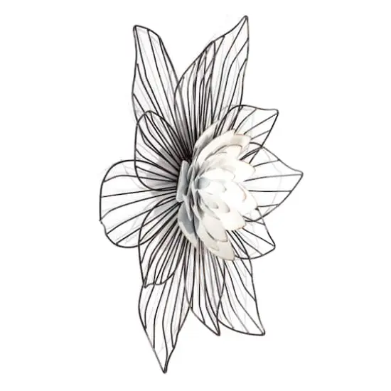 Fetco Leith Layered Floral Metal Wall Art {3}