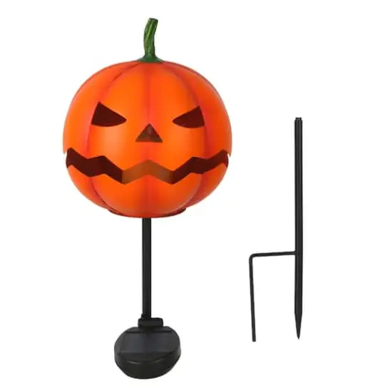 Warm White Solar Jack-O'-Lantern Stake Light by Ashland&reg; {3}