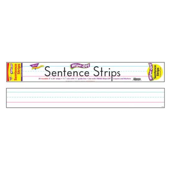 Trend Enterprises&reg; Wipe-Off&reg; White Sentence Strips, 180ft. {3}