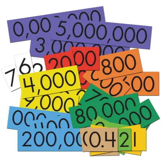 10-Value Decimals to Whole Numbers Place Value Cards Set {1}