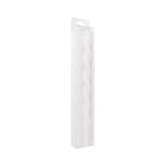 10" Unscented Twist Taper Candles, 2ct. by Ashland&reg; White {3}