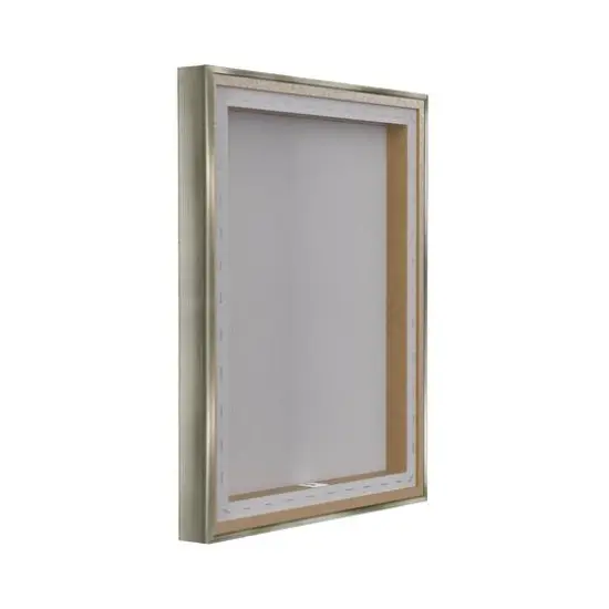 Stupell Industries Labrador & American Flag Floater Framed Art Gray {5}