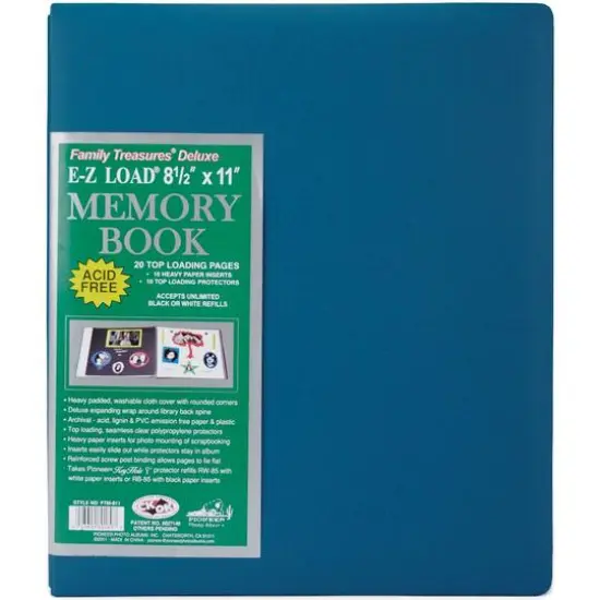 Pioneer® Family Treasures® Deluxe Fabric Post Bound Album, 12" x 15" Seabreeze Blue {2}