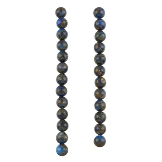 Blue Marbled Impression Jasper Round Beads, 10mm by Bead Landing&trade;  {4}