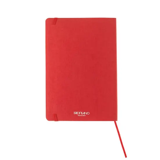 Fabriano&reg; Ecoqua Plus Dotted A5 Fabric-Bound Notebook Red {10}