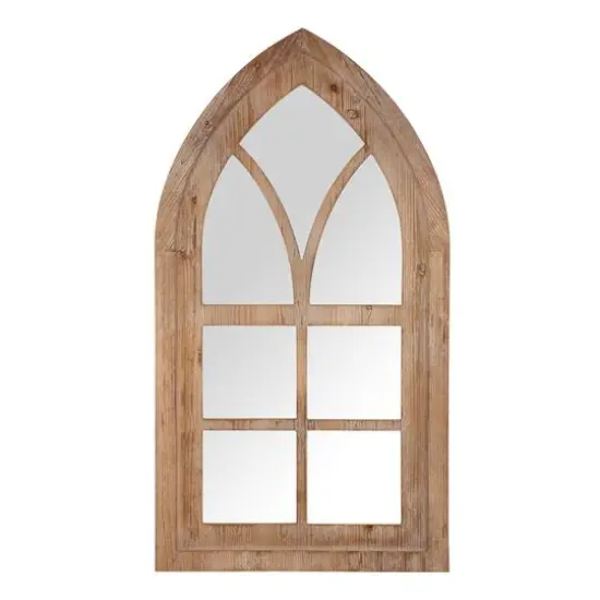 Glitzhome&reg; 40" Gothic Window Frame Wall Mirror {1}