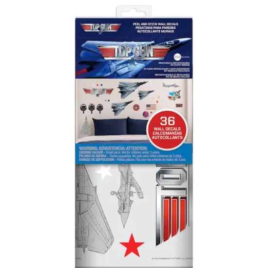 RoomMates Top Gun Peel & Stick Wall Decals {8}